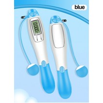 스마트줄넘기 디지털줄넘기 무선줄넘기 무선 전자 줄넘기 체육관 피트니스 크로스핏 LCD 화면 계산 속도 스, 02 wireless ball blue