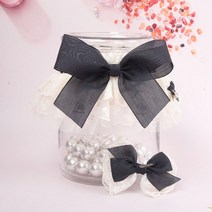 팝앤퍼피 플로라케이프+헤어핀 SET, L, 네이비