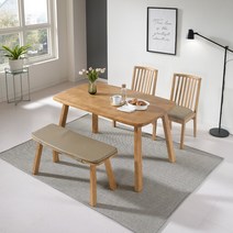 데코라인 펀치 4인식탁세트(의자4)