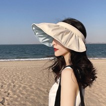 YISOKO 여성썬캡 자외선 차단 비치모자 조개모자