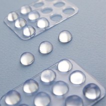 씽크대문 소음방지 눈물 실리콘 쿠션패드 반구형 충격 투명 범폰 방진