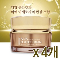 아리아 퍼펙트 크림 50g 미백 비타민C 탄력 콜라겐 기능성 올인원, 4개