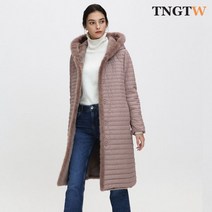 TNGTW 밍크 퍼 덕다운 패딩코트 핑크 THU0CDW91 HPN