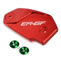 바이크 오토바이 액세서리 앞뒤 브레이크 유체 실린더 마스터 리저버 커버 캡 가와사키 ER6N ER6F ER-6F ER-6N ER 6F 6N, [24] RD-GE-B ER6F