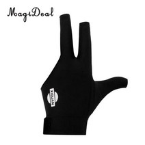 당구 장갑 손가락 전문 탄성 왼손 스누커 풀 큐 재미있는 실내 테이블 게임 용품, 02 Black