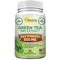 ASquared Nutrition 녹차 추출물 180캡슐 체중 감소 500mg