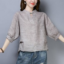 kirahosi 여름을 시원하게 스타일리쉬 면혼방 린넨 티셔츠 반팔