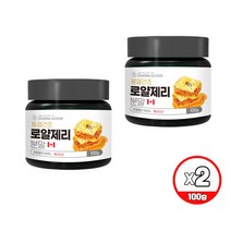 동결건조 로얄제리 로열젤리 순수 100% 캐나다산 로열 제리 아미노산 비타민 미네랄 영양 분말 가루 파우더 스푼증정, 100g 2통