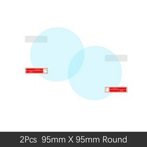 현대 산타페 2007-2020 (cm dm tm) 백미러 필름 hd 안개 방지 방수 자동 미러 스티커 자동차 액세서리, 원형 95mm x 95mm