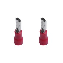 JFBL Hot 100X Spade Electrical Crimp Connector Terminals - Red 2.8Mm Female, 한개옵션0