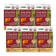 [간건강 장건강] GNM 건강한 간 밀크씨슬 생유산균 / 프로바이오틱스 실리마린, 30정, 6개