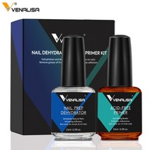 venalisa nail prep dehydrator set acid free primer adhesive 건조제 아크릴 손톱 본더 젤 밸런싱 오일 스킨 솔루션, 전부