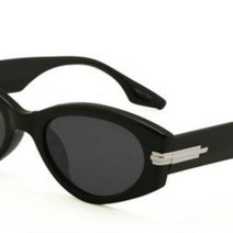 여자 뿔테 틴트 라운드프레임 힙합 선글라스