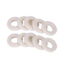 트럼펫 용 10Pcs 펠트 와셔 쿠션 패드 교체 부품 범용, [01] WHITE, 01 WHITE