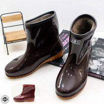 신신고 보생 남여 겨울 방한털장화 방수위생고무 안감퍼 주방장화 수산시장 미끄럼방지 고무창 총장길이 20cm 굽3cm