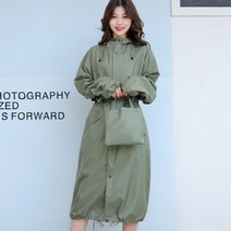 여성 레인 코트 스타일 우비 우의 골프 에버랜드 자켓 패션 명품 제주도 비옷 판초 오토바이 성인, 라이트 블루(남녀 공용)