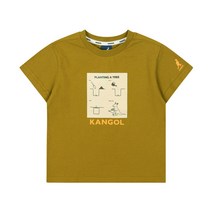 [캉골키즈]AOBCRT00170OV 플랜팅 드로잉 티셔츠 OB 0017 올리브(남아 반팔티여아 반팔티아동 반팔반팔
