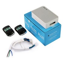 리모컨 찾기 최신 무선 차고 문 컨트롤러 관형 모터 롤링 도어 제어 RF 433mhz 송신기 2 수신기, 02 1 Kit