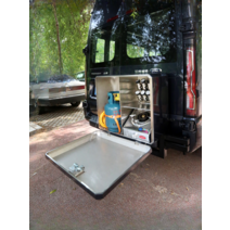 쏠라티 캠핑카 카고박스 캠핑정리함 유틸리티박스 수납박스, (블랙 / V90), 1개