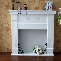 불멍 전기 벽난로 모형 장식장 가정용 전원주택 화목난로 장작 가구 인테리어, 1.2m 벽난로 화이트