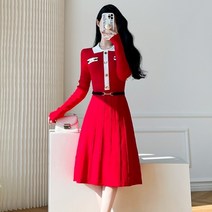 블링앤수 여성 일반카라 오피스 울 원피스 KZZ876