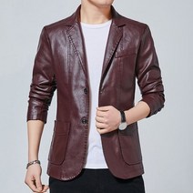 남자 남성 겨울 자켓 재킷 모피 퍼 2022 패션 캐주얼 부티크 정장 가죽 자켓남성 솔리드 컬러 비즈니스 칼라 PU 블레 이저 긴 소매 드레스 코트