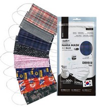 국산 비말차단 덴탈 마스크 ( 50매 ) 3중필터 사계절용 패션 컬러 고급 원단사용 대형, 06- 패턴A 50매