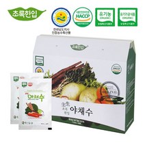 초록한입 자연을 담은 유기농 생생 야채수, 60포, 110ml