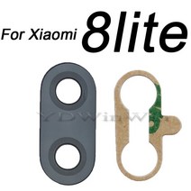 아이폰 렌즈 스마트폰 Redmi Note 8 9 Pro 8T 9S 10s 후면 렌즈 수리 부품에 접착제와 대/몫 원래 카메라, 02 For Mi 8 lite