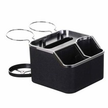 Car Armrest Cupholder Storage Organizer A Gift To Place Mobile Phones Tissue Coffee 2 Adjustable, 01 Black