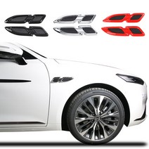 K8 GL3 휀다 가니쉬 에어홀 스타일 엠블럼 스티커, 크롬