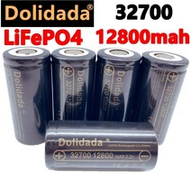 리튬 인산철 배터리 셀 배터리팩 리튬이온배터리 대용량 원래 브랜드 32700 12800mah 3.2v lifepo4 충전식 전문 철 인산염 전원, 6개