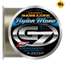 G7 토너먼트 진 나일론 300M 배스전용 모노필라멘트 라인 민물바다루어낚시줄/릴덕용원줄, 2.5호_10LB