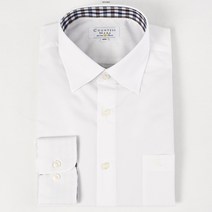 [카운테스마라] 일반핏 신상품 스넵카라배색감 면혼방긴팔셔츠 CDCW1B7302A0