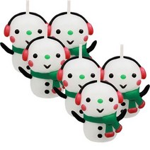 이야코 깜찍나라 캐릭터양초 만들기세트, 눈사람, 6세트