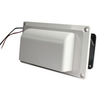캠핑카 슈퍼 사일런트 사이드 에어 환기 배기 팬-12V 25W RV 벤트 포트 레인지 후드 카라 밴 캠프 용 내부 그리드 포함, [02] white