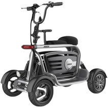 여성용 네발 전기 자전거 어르신 사륜 전동 스쿠터, 상세이페이지 참고, 3륜 2인승 핑크 표준 버전 30km.48V