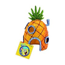 PennPlax Spongebob Squarepants 라이센스 수족관 장식품 – Spongebobs Pineapple House Medium