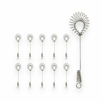 [무료배송]올 스텐 미니 타원 스프링 거품기 머들러 whisk 10개, 상세페이지 참조