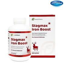 Healthfarm Stagmax Iron Boost 헬스팜 뉴질랜드 녹혈 스태그 맥스 철분 부스트 360캡슐