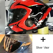 바이크 부품 풀페이스 오토바이 헬멧 X14 화이트 뒤 라이딩 모토크로스 레이싱, 09 A with silver visor_03 XL