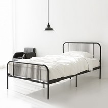마켓비 GALDA 철제 침대 슈퍼싱글사이즈 SS 120x200, 매트블랙 7723.5602