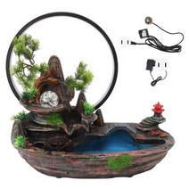 실내폭포 실내분수 폭포 분수 순환 물 명상 LED 분무기 실내 장소 미국 플러그 100V ‑, 02 type2