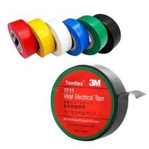 (전기테이프) 3M 절연테이프 국산 컬러 테이프, 2. 3M전기테이프, 흑색