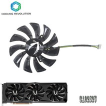 쿨러 87MM RTX2080 2080Ti 그래픽 카드 온도 팬 GA92S2U DC12V 0.46A 4 핀 ZOTAC GeForce RTX 2080 Ti AMP Edition 팬용, 1PCS