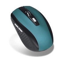 무료배송마우스 Raton 2.4GHz 무선 게임 USB 수신기 프로 게이머 PC 노트북 데스크탑 컴퓨터, 04 파란, 한개옵션1
