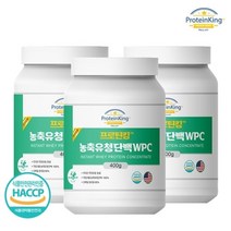 프로틴킹 [사은품증정] 농축유청단백 WPC 400g 3병