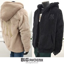 (빅피닉스)남자 빅사이즈 양털 뉴욕 후드집업
