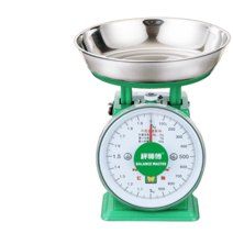 앉은뱅이 저울 음식 접시 요리 시장 아날로그 업소용, 2kg 1개