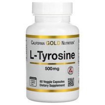 캘리포니아 골드 뉴트리션 L티로신 L타이로신 500mg 60캡슐, 기본, 1개, 60정
